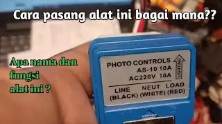 Cara pasang sensor cahaya atau photo control