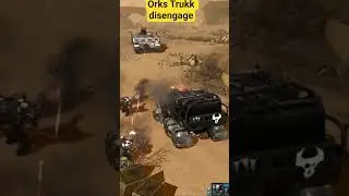 Orks Trukk disengage vs Rhino #warhammer40k #dawnofwar2 #cinematicbattle #orks40k #ordomalleus #dow2