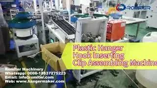 Plastic Pants Hanger Hook insert and Clip Assembling machine