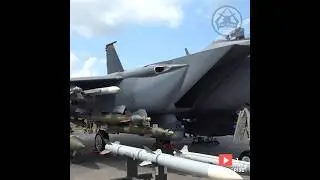 Take a Close Look at the Lethal Armament of the F-15 Strike Eagle Fighter Jet #aviation #military