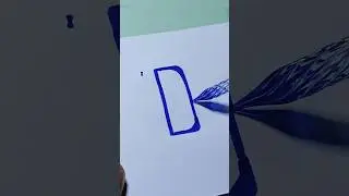 D glass pen lettering art #glassdippencalligraphy #glassdippen