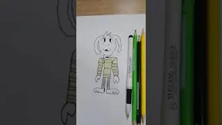 Как я нарисовал азриеля / How i drew asriel