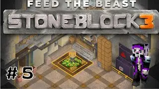 StoneBlock 3 #5 - Rayon laser et g&eacute;n&eacute;rateur de lave (Minecraft Modd&eacute;)
