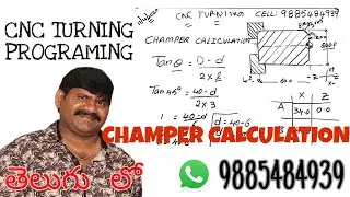 Cnc turning chamfer caliculation
