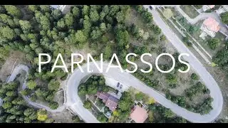 Aerial video of Parnassos mountain, 4k drone footage