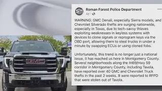 Nearly 100 GMC trucks reported stolen across Houston area