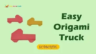 How to Make Paper Truck || Easy Origami Truck 🚛#craft #origami #paper #diy #tutorial #trending #toys
