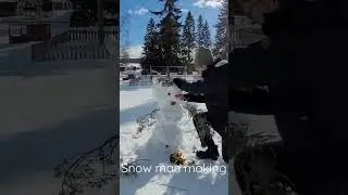 making a snowman #baby #play #winter #happy #adorable #reels #viral. #reels #shots #short
