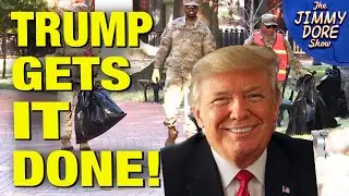 National Guard Is Literally CLEANING UP Washington DC!