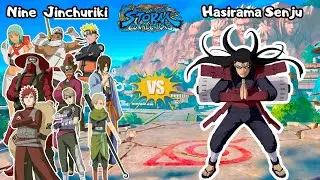 [4K60fps) Hasirama Senju (First Hokage) vs Nine Jinchuriki | Naruto X Boruto Ninja Storm Connections