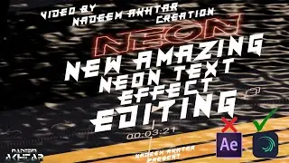 HOW TO MAKE A NEON TEXT ANIMATION EDIT FOR ALIGHT MOTION