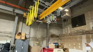 Lot 100 Kone Crane 5 Ton Remote Control Crane w/Remote, Trolly & 25' Cross Beam Mar. 5, 2026, 10AM