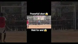 Powerfull shot 😱#futbol #football #footballshorts #ytshorts #viral #tranding #dance #ytshorts#sports