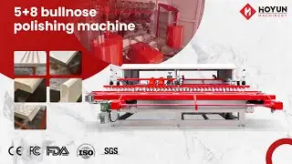 Hoyun Machinery 5+8 Head Granite And Marble Edge Polishing Machine