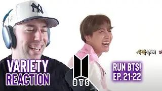 BTS Reaction - Post Dive Variety - Run BTS! (Ep 21 & 22)