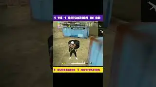 1 VS 1 Situation in Br- ranked 🖾 😰#freefire #shorts