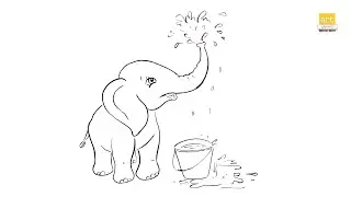 How to Draw A Elephant II Baby elephant drawing II part 01 II #artjanag