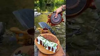 🔥Layered & Creamy BBQ 🍢 Delight 🤤 #cooking #barbecue #nature #cream #adventure #food