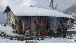 Life in Snowy Nepali Hills | Family & Traditional Village Food | Travillage Nepal 