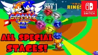 Sonic the Hedgehog 2 🦔 All Special Stages for Chaos Emeralds 🦔 Nintendo Switch Online