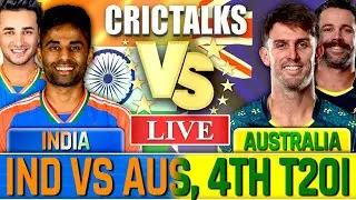 🔴 IND vs AUS, Cricket Live Scores & Commentary, 4th T20I,  India vs Australia Live Match