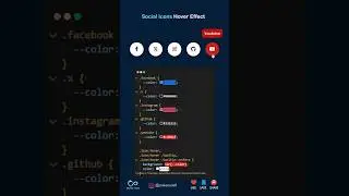 Social Icons Hover Effect using 