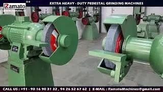 Heavy Duty RAMATO&reg; Pedestal Grinding Machine ⚙️ | Grinding Machine Manufacturer India | Rajkot