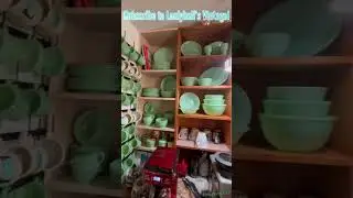 Jadeite collection overview! #bunny #midcenturymodern #uraniumglass #fireking #jadeite