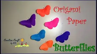 How to make origami paper butterflies l Easy Craft l Origami Butterfly