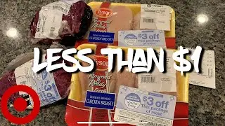 Couponing at Target for meat tutorial (I spent less than  a $1 for meat)