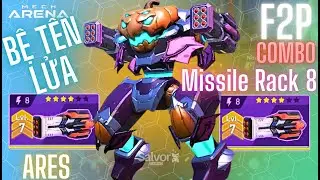 🌈⚡Mech Ares + Missile Rack 8 🚀 Ultimate Defense & Burst Damage Combo in Mech Arena!