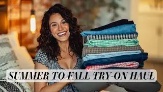 HUGE SUMMER TO FALL TRY-ON HAUL! (URBAN OUTFITTERS, GAP, OLD NAVY, BARN JACKETS, MATERNITY!) | 2024