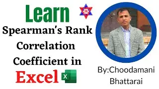 TU BBM-3rd Semester | How to make Spearman's Rank Correlation coefficient in Excel | Nepali Tricks