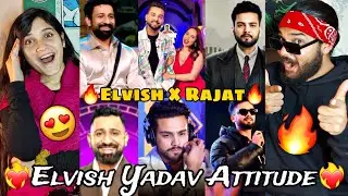 Elvish Yadav Attitude Video REACTION | Alvish Yadav Angry Moments | Rajat Dalal bb | Reaction Bazar