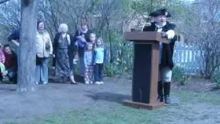 William Dawes rides through Brookline