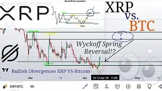 XRP VS. BTC PUMPS!!  Wyckoff accumulation - Spring phase complete!? + XLM) - Trend Reversal?