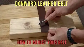 Donword Leather Belt - How To Punch A New Belt Hole