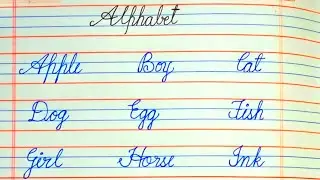 How to write cursive writing | Cursive writing practice | Cursive words a to z #abcd #alphabet #yt