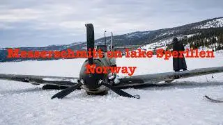 ❄️ WW2 Messerschmitt on lake Sperillen Norway 1942