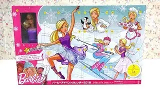 Barbie Advent Calendar 2018 Transfer Barbie Five Types of Work 24 Gifts