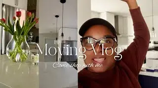 MOVING DAY VLOG: new house | unpacking | getting organized  | huge amazon unboxing