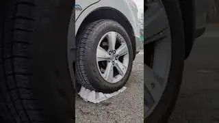 Amazing car tire crushing video #shorts #youtubeshorts