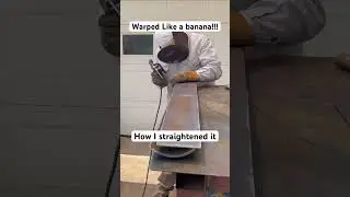 Welding Warped It Like A Banana! 🍌 Can it be fixed? (Distortion) #welding #welder