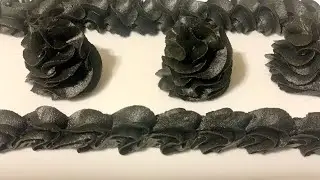 Diamond black buttercream tutorial