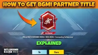 HOW TO GET BGMI PARTNER TITLE YES OR NO? 🤔 | BGMI PARTNER TITLE REQUIREMENTS 2025