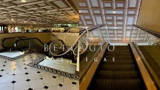 Montgomery KONE Medium-File Escalators to Rideshare Pickup - Bellagio Hotel & Casino - Las Vegas, NV