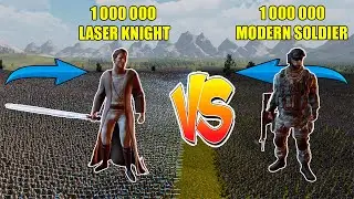1 000 000 MODERN SOLDIER VS 1 000 000 LASER KNIGHT UEBS2