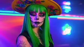 CRIMSON CROSS  Dark Sci Fi Cyberpunk Warrior 🔥 Cinematic AI Video