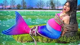 Putri duyung yang hamil melahirkan di kolam terbengkalai