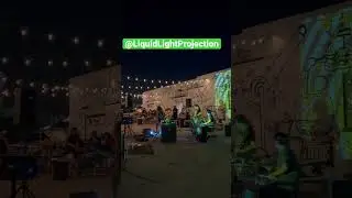 @Liquidlightprojection at Bearded Monk Denton Tx #trademarek #project #projectionmapping #music